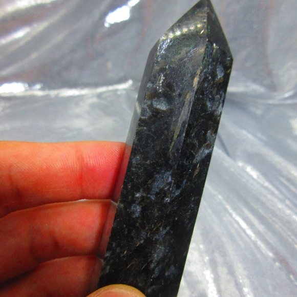 Astrophyllite Polished Tower Generator Crystal Meditation Tool - Picture 7 of 8